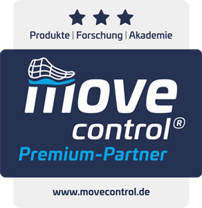 Das Bild zeigt das das movecontrol Premium Partner Siegel